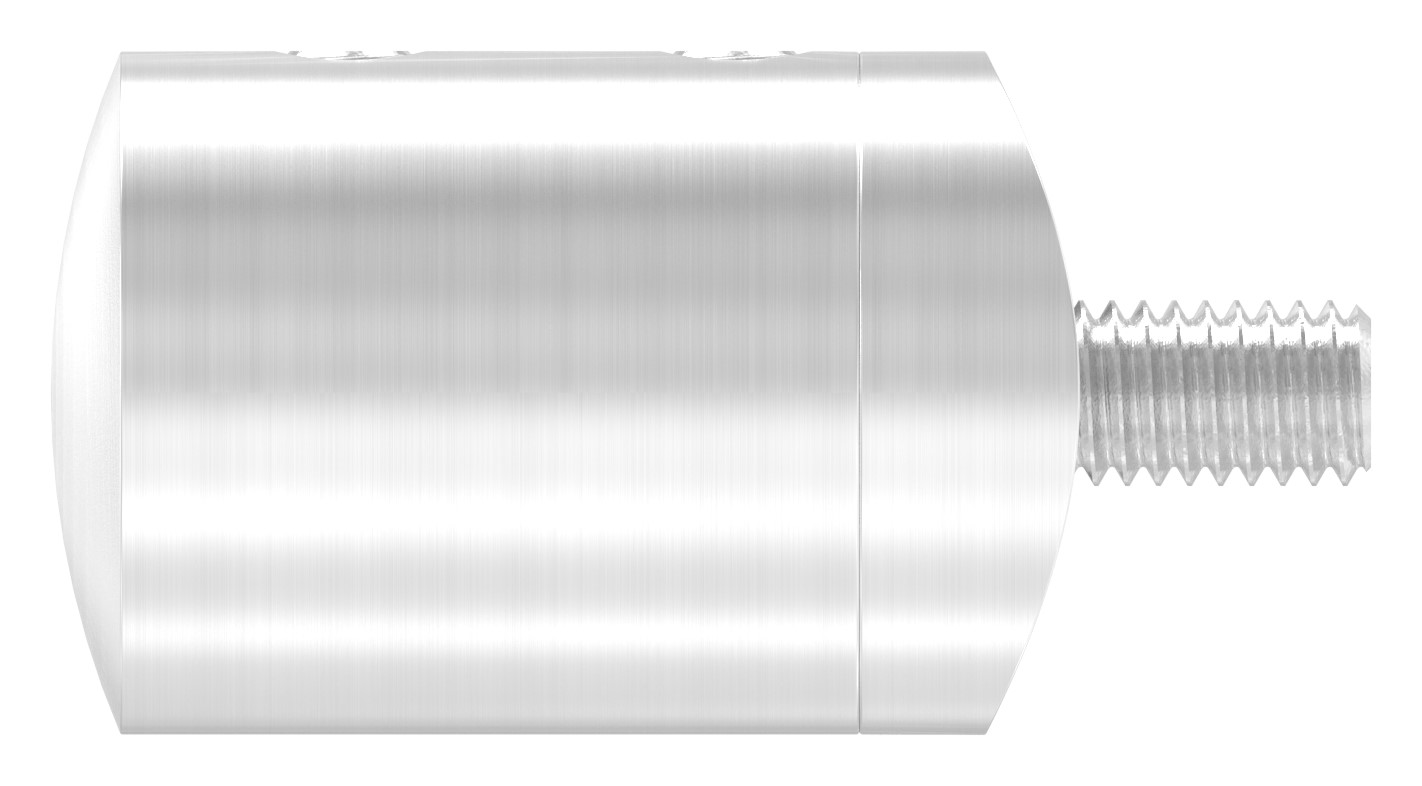 Querstabhalter für 42,4mm Rohr, Sackloch rechts 12,2mm, V2A