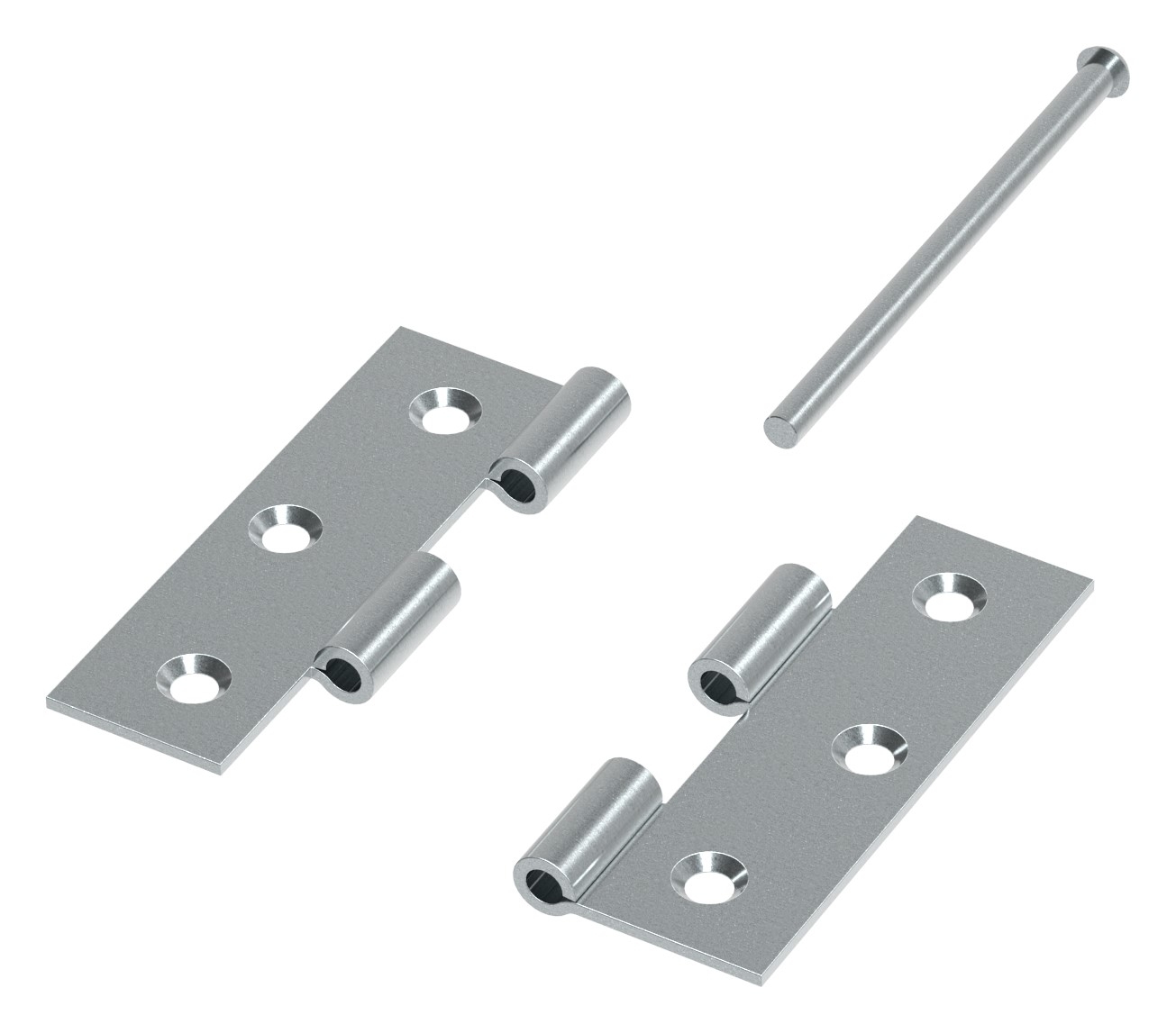 Scharnier 63x45mm mit herausnehmbaren Zapfen