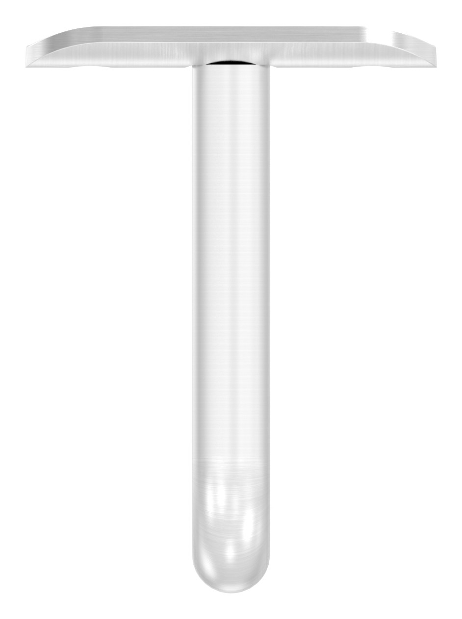 Bügel Ø 12mm mit Handlaufanschlussplatte 33,7mm, V2A