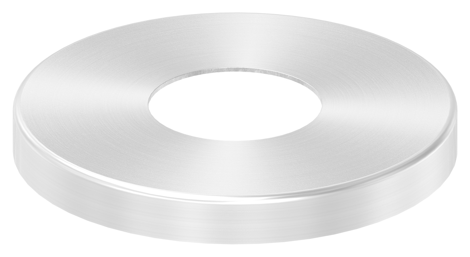 Abdeckrosette, 87x10mm, Bohrung 34mm, V2A
