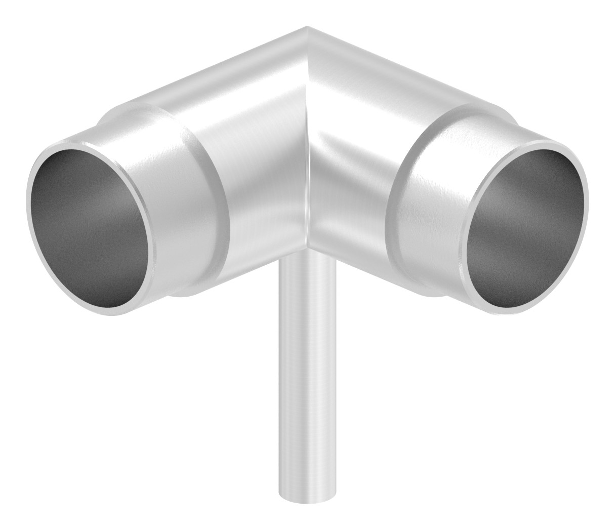 Steckecke mit Stift für Rohr 42,4x2,0mm, V2A