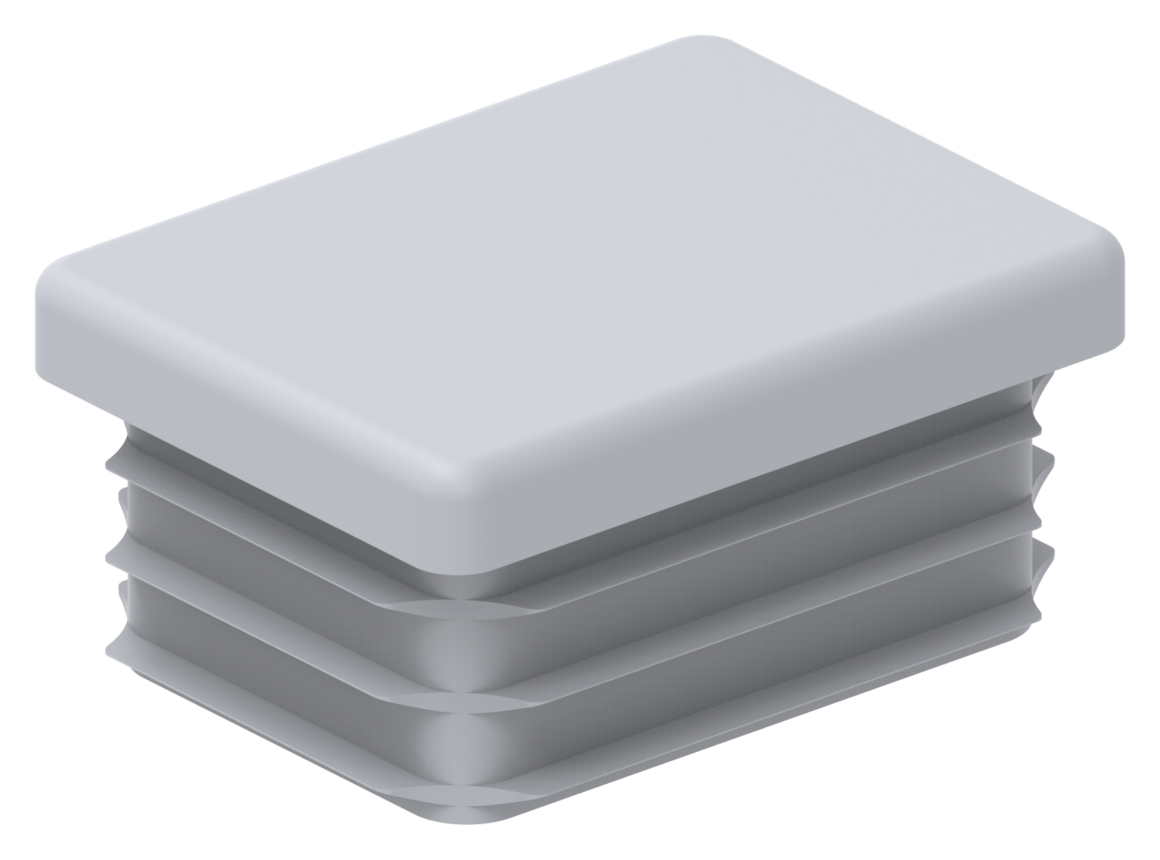 Kunststoffkappe für Rechteckrohr 40x30mm