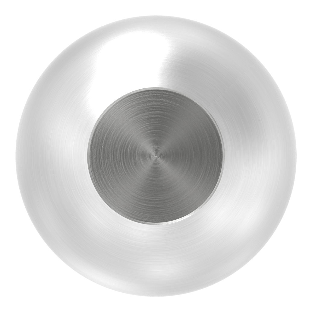 Vollkugel Ø 30mm mit Sackloch 14,2mm, V2A