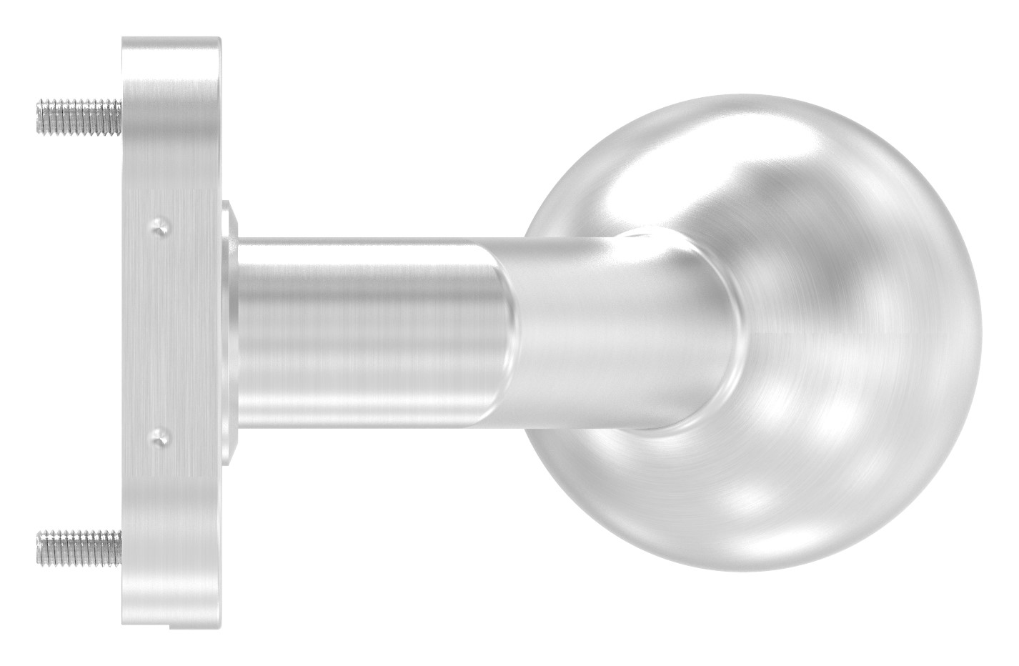 Drückerknopf, Ø 50mm, fest, V2A