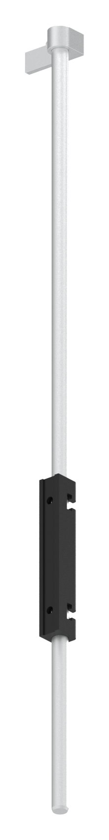 Bodenriegel XL mit Länge 1000mm, zum Anschrauben, RAL 9005 schwarz