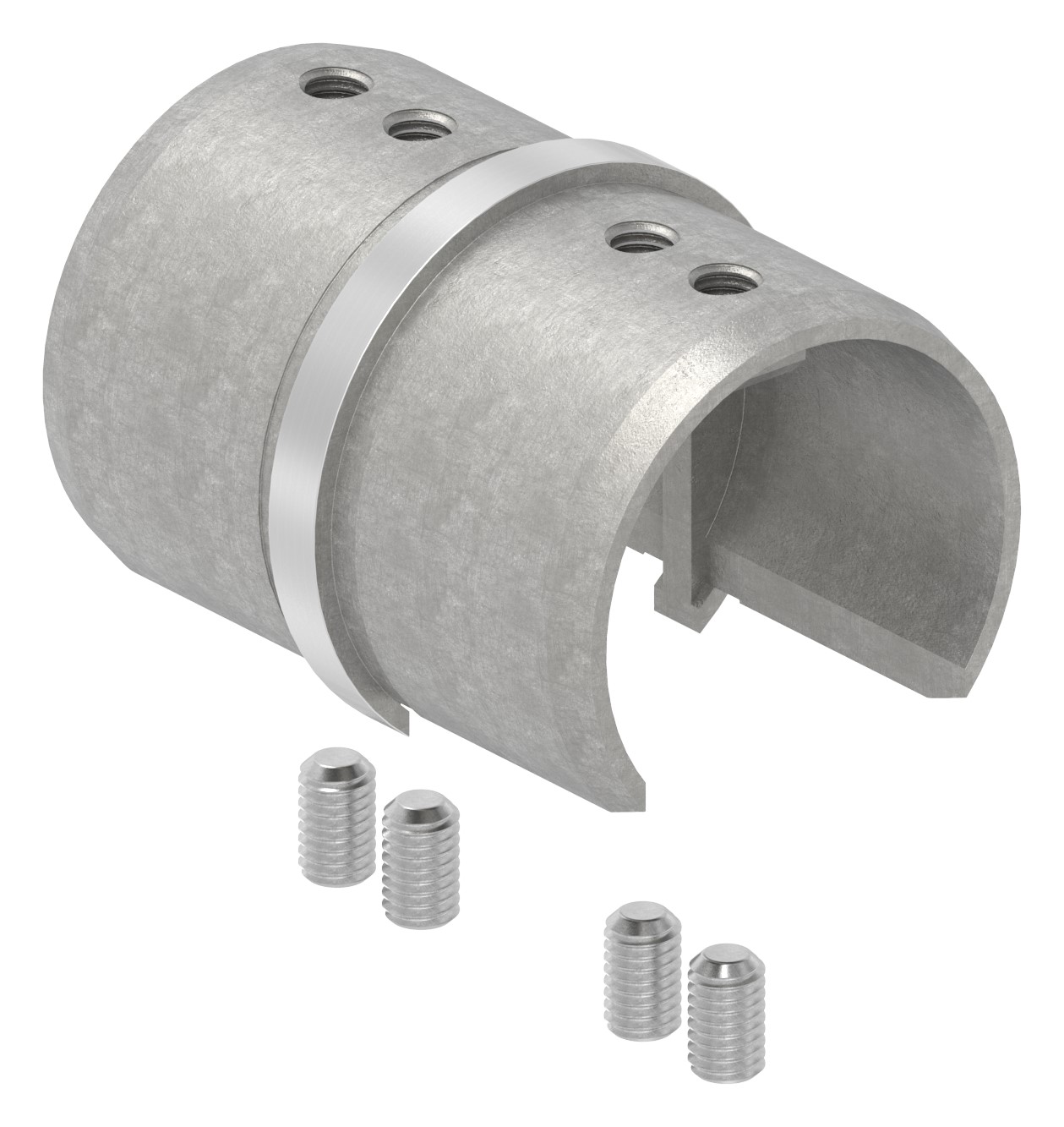 Rohrverbinder für Nutrohr 48,3mm, V4A Rohrverbinder für Nutrohr 48,3mm, V4A