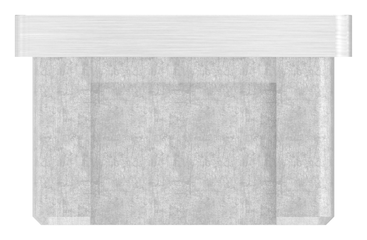 Einsteckkappe, für Rohr 40x20x2,0mm, V4A