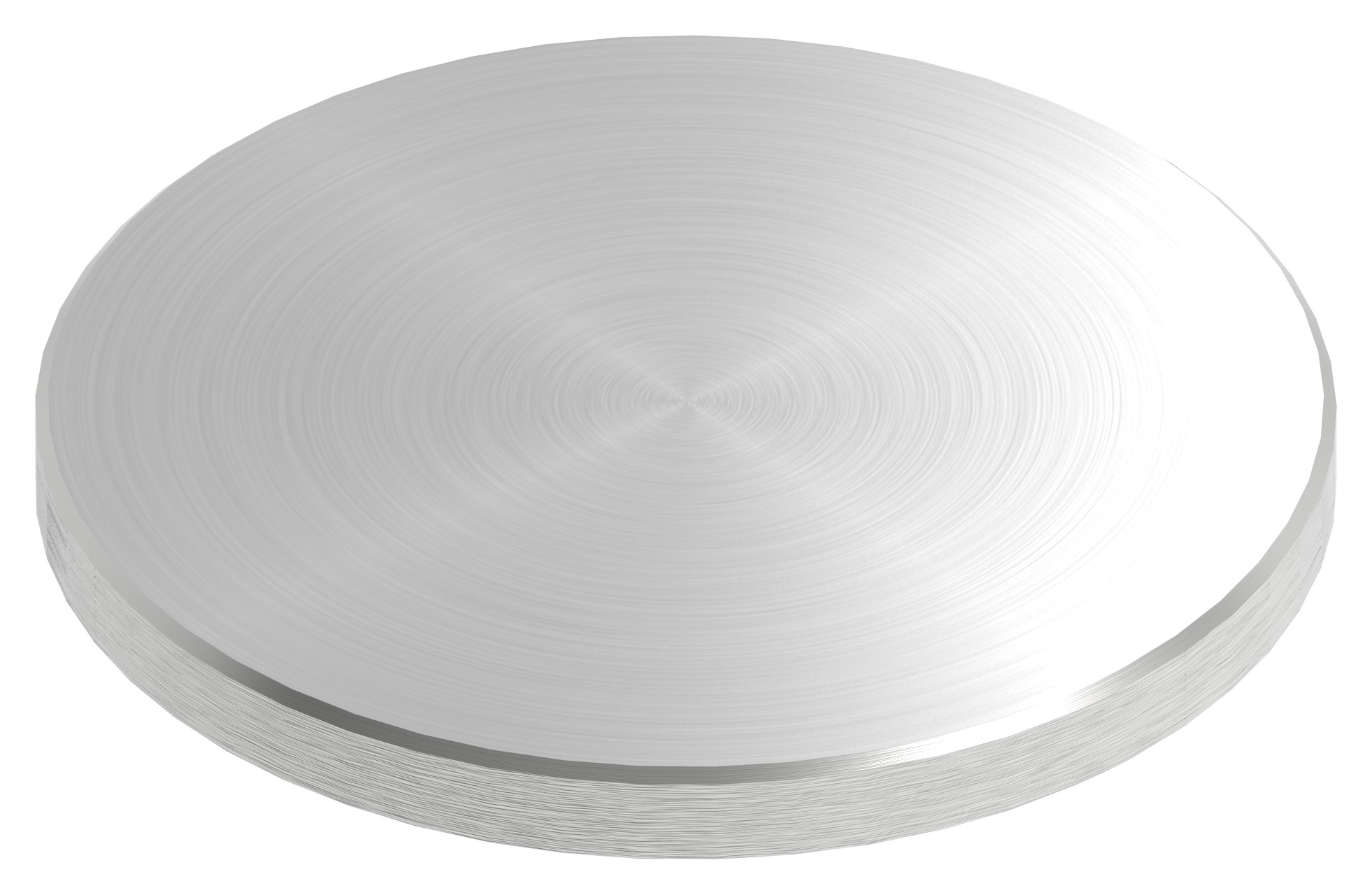 Ronde Ø 100x8mm, mit Rundschliff und Fase, V2A