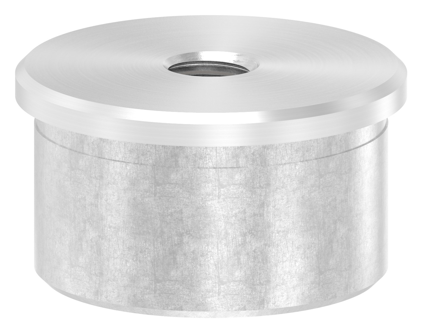 Rohrabschlussstopfen zum Kleben mit M10 für 42,4x2,0mm, V2A
