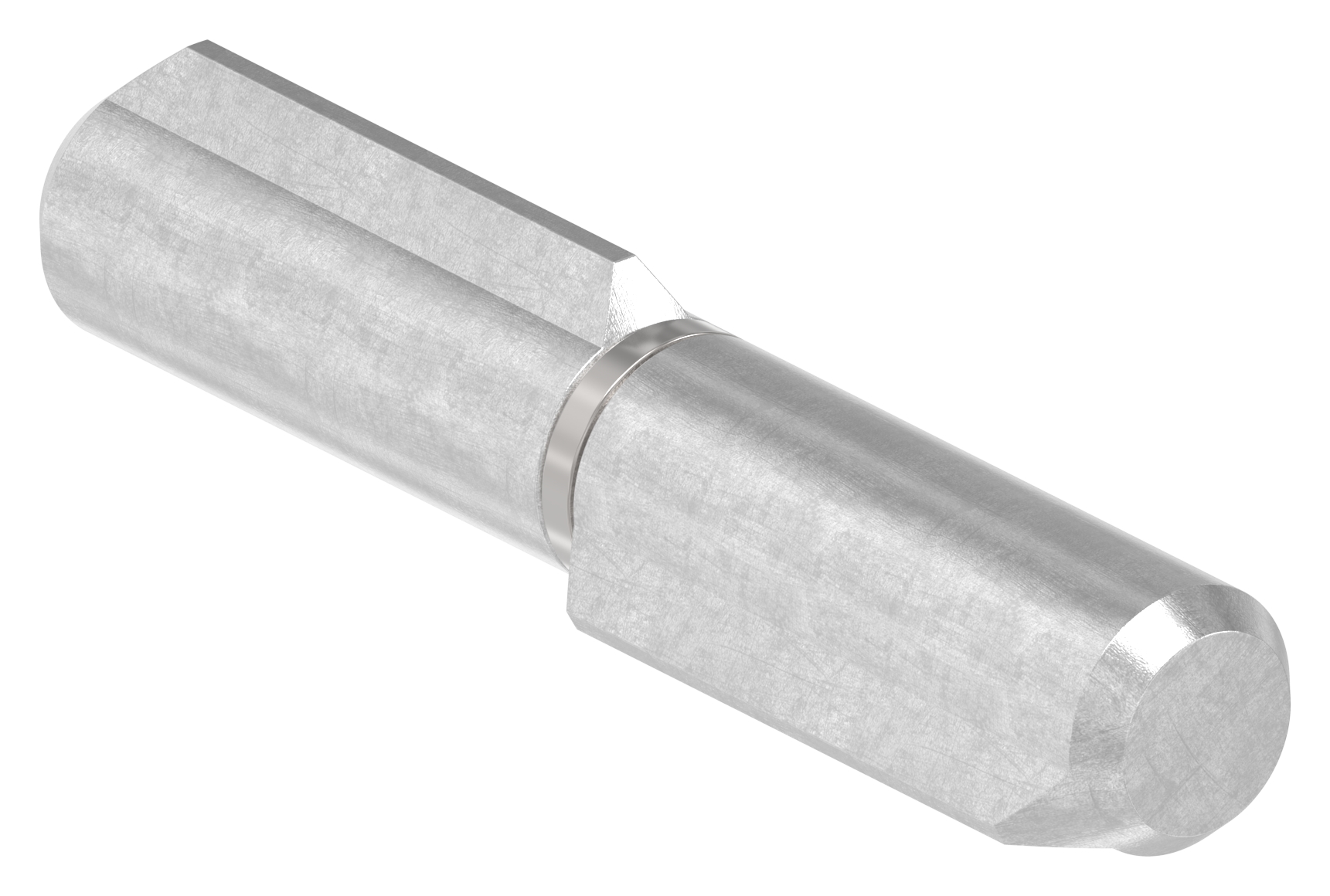 Anschweißband, L: 60mm, mit festem Stift, V2A