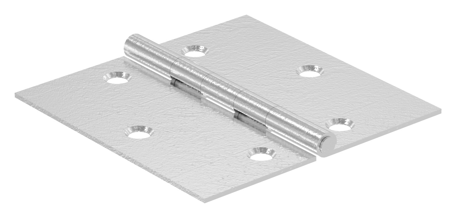 Edelstahl-Scharnier 60x60mm mit festem Zapfen