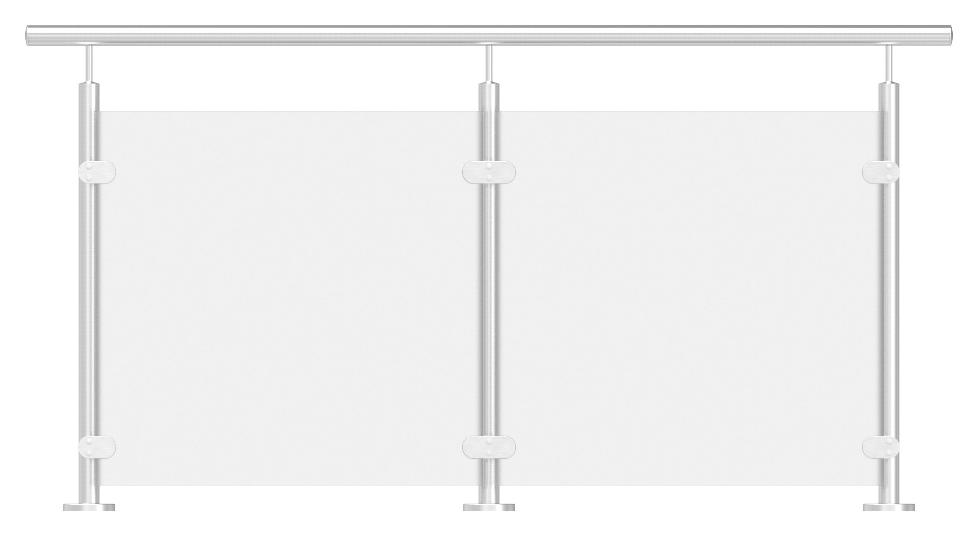 Sichtschutz Endglasklemme Mod. 25, V2A