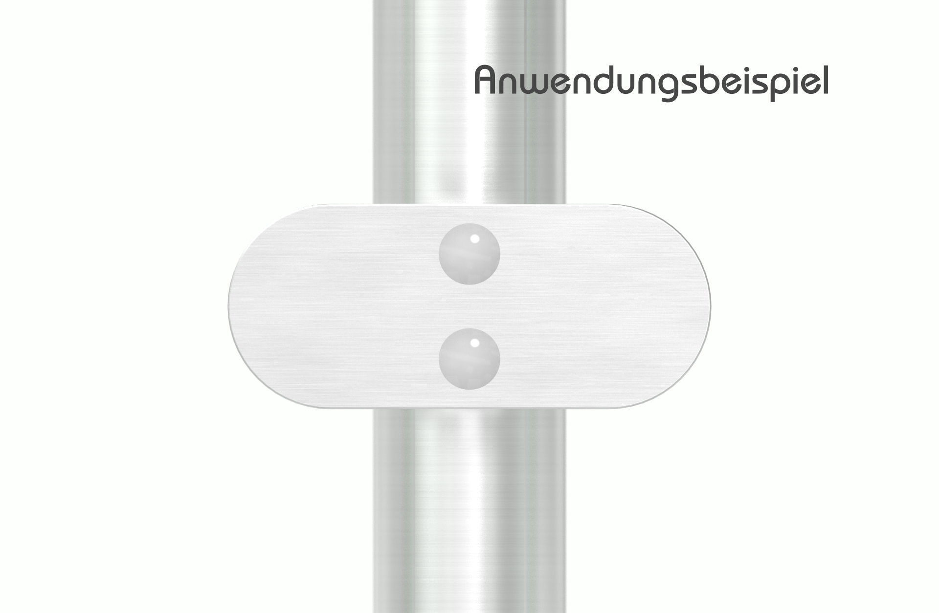 Sichtschutz Mittelglasklemme Mod. 25, V4A Sichtschutz Mittelglasklemme Mod. 25, V4A
