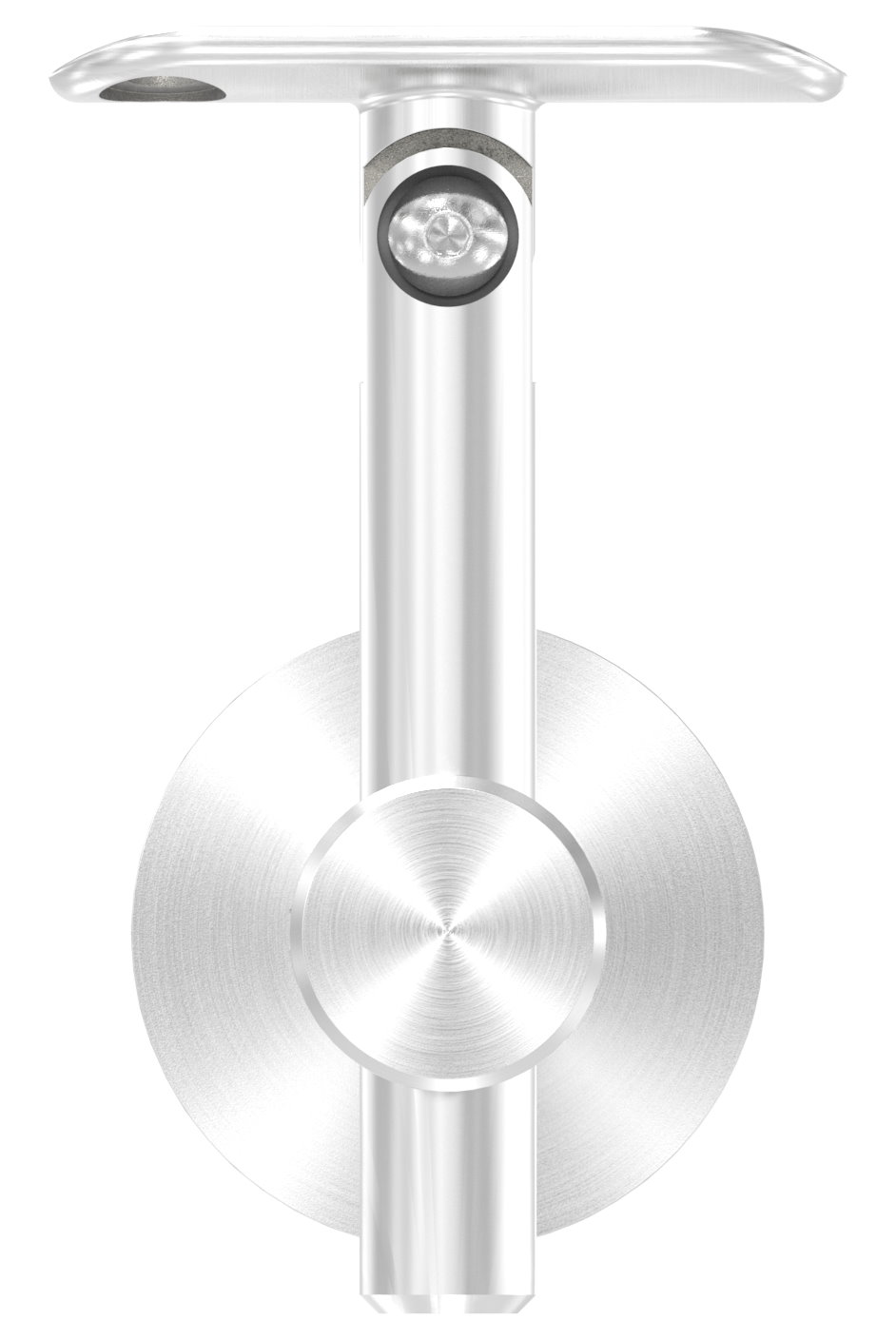 Handlaufhalter mit Gelenk, Handlaufanschlussplatte 42,4mm, V2A