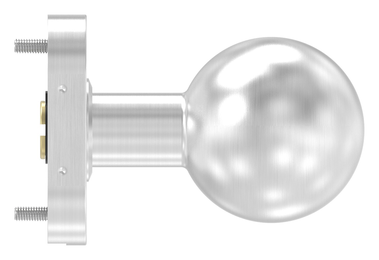 Drückerknopf, Ø 50mm, drehbar, V2A