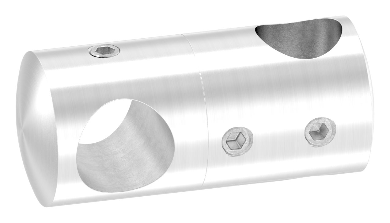 Doppelquerstabhalter mit 12,2 und 12,2mm Bohrung, V2A