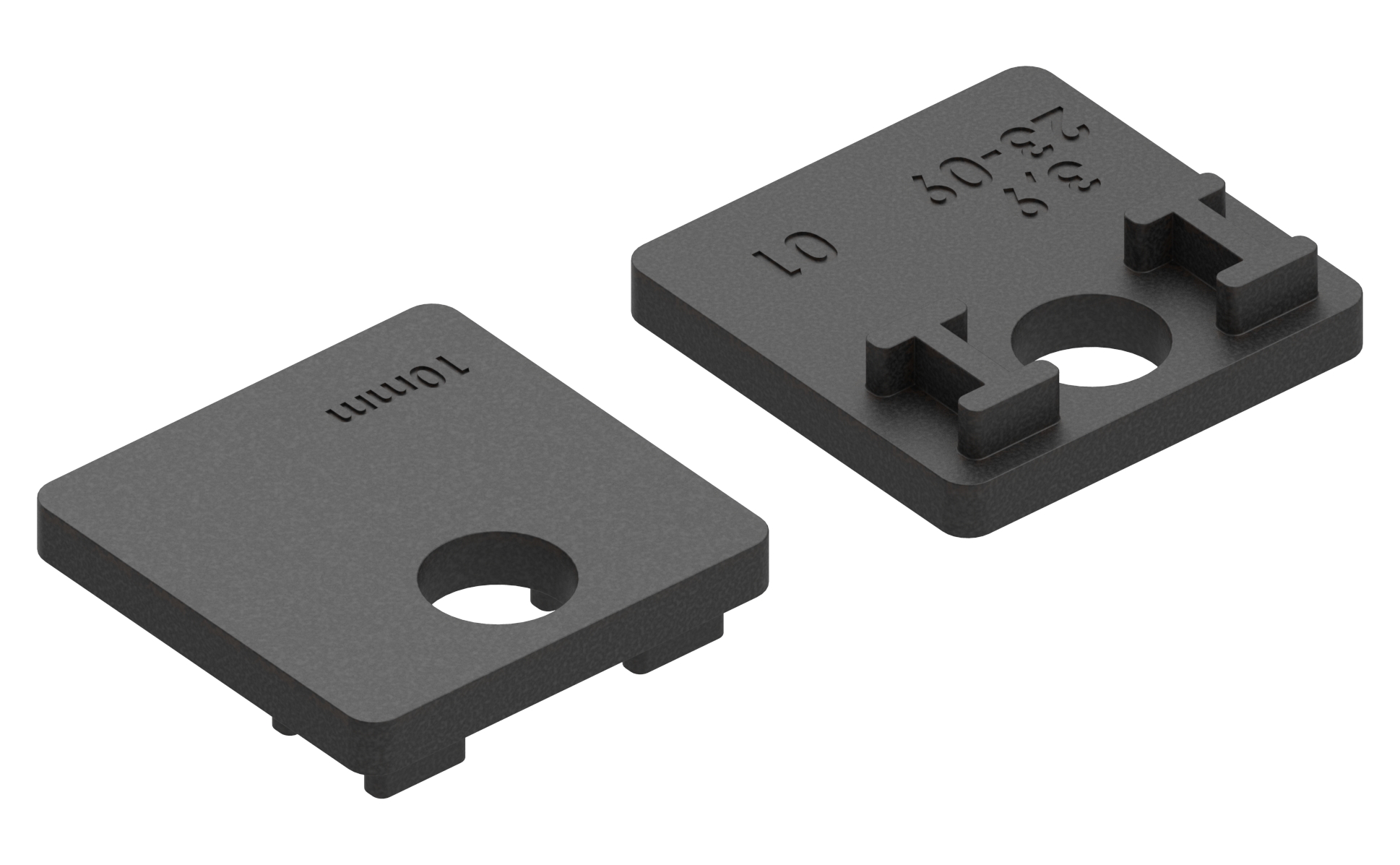 1 Paar Gummi für Mod. 36, für ESG-Glas 10mm