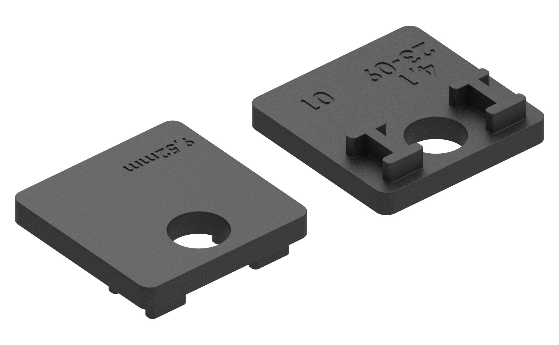 1 Paar Gummi für Mod. 36, für VSG-Glas 9,52mm