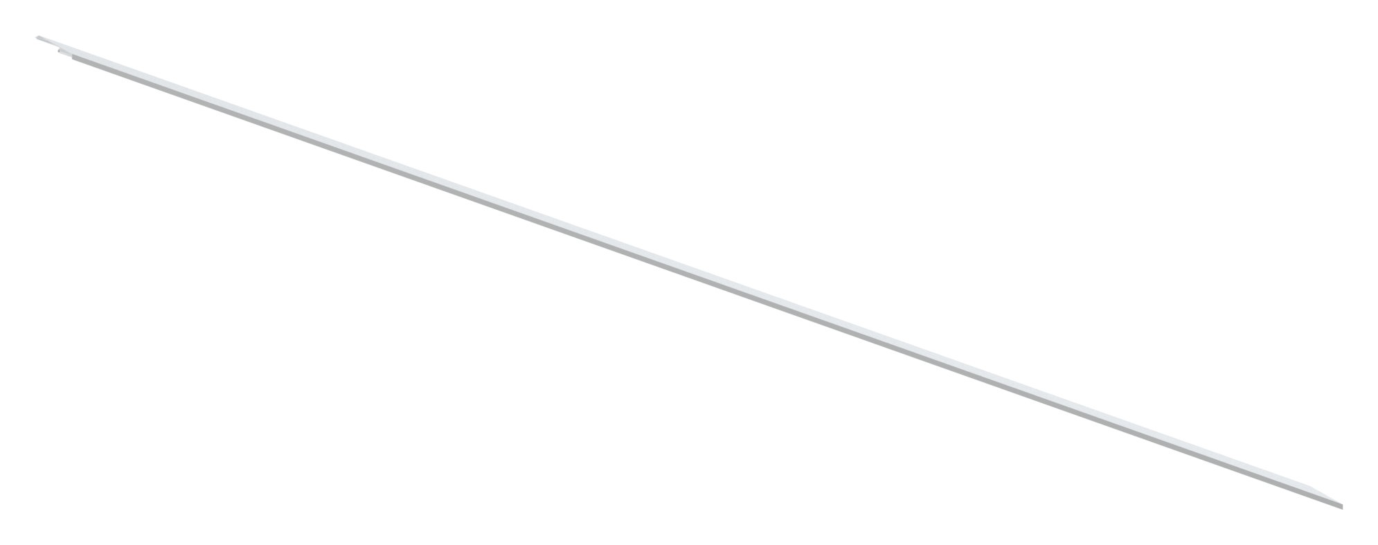 Design-Abdeckung für eleganza canopy, L: 3000mm, Aluminium roh Design-Abdeckung für eleganza canopy, L: 3000mm, Aluminium roh