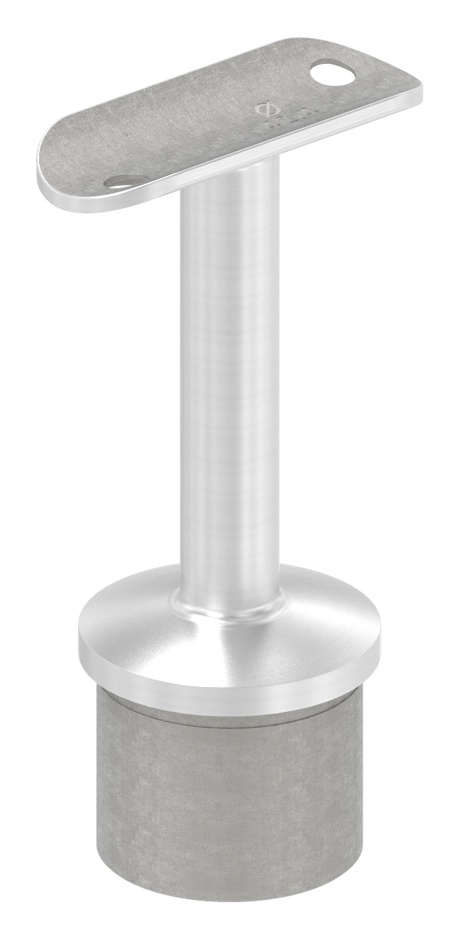Rohrabschlussstopfen für Rohr 42,4x2,5mm, Handlaufanschlussplatte: 42,4mm, V2A