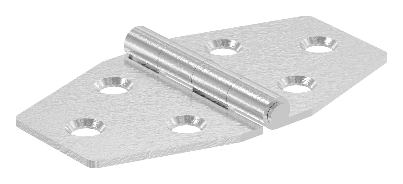Edelstahl-Scharnier 40x70mm mit festem Zapfen
