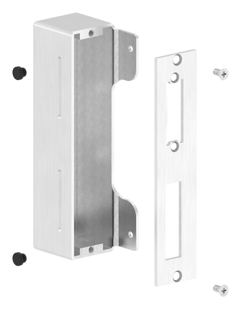 Edelstahlgegenkasten eckig, für Abstand 72mm, zum Anschweißen, 40mm, V2A Edelstahlgegenkasten eckig, für Abstand 72mm, zum Anschweißen, 40mm, V2A