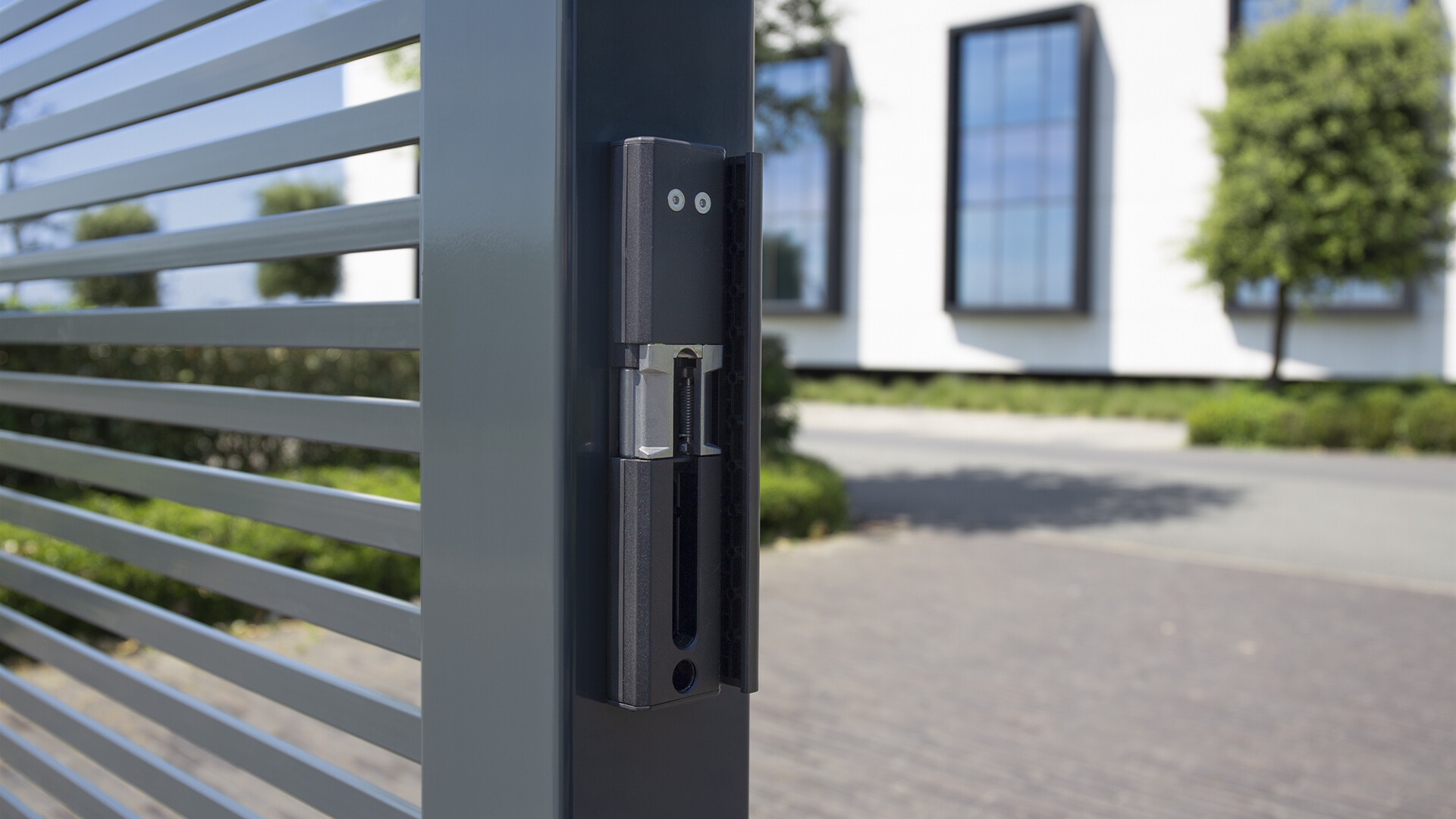 Elekterischer Öffner, MODULEC-SA-R - stromlos geschlossen- in Aluminium silber