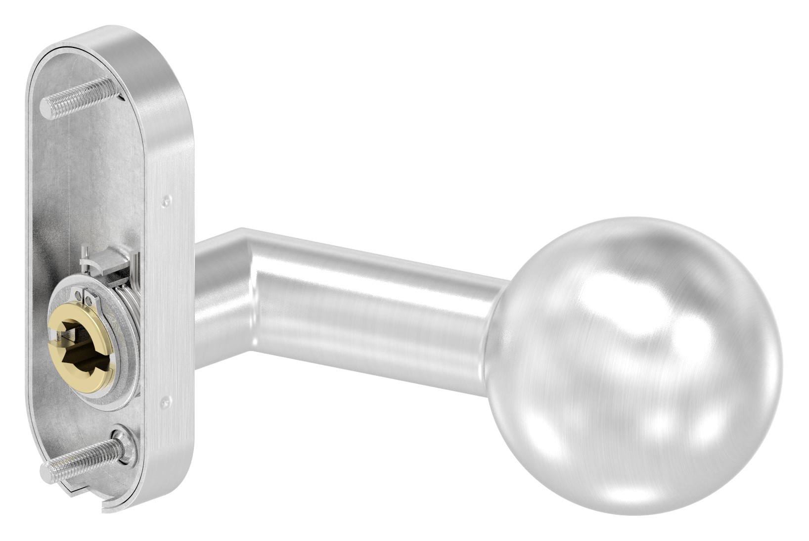 Drückerknopf, Ø 50mm, drehbar, V2A Drückerknopf, Ø 50mm, drehbar, V2A