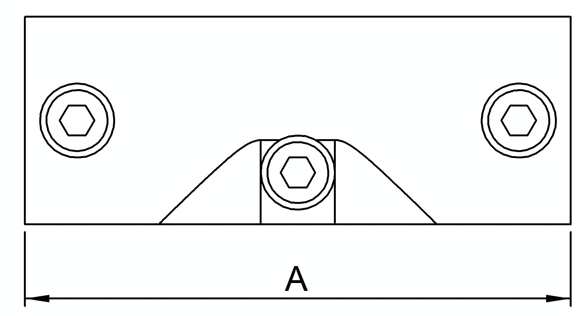 T-Stück, verstellbar 30 - 45°, für Rohr Ø 48,3mm