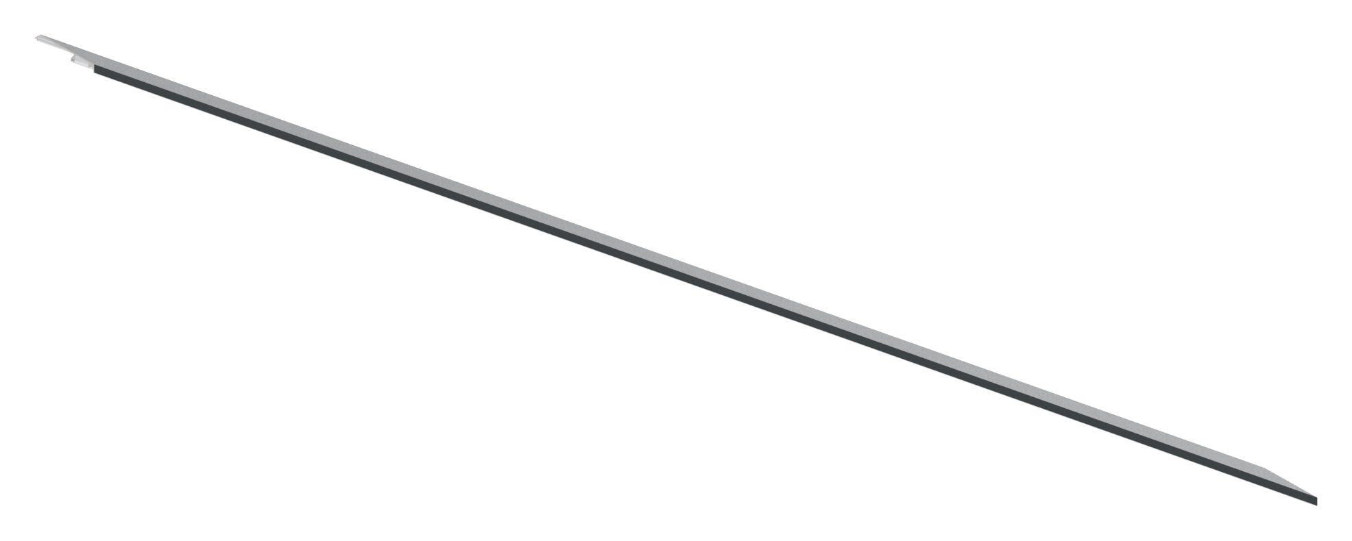Design-Abdeckung für eleganza canopy, L: 1805mm, RAL7016 Design-Abdeckung für eleganza canopy, L: 1805mm, RAL7016