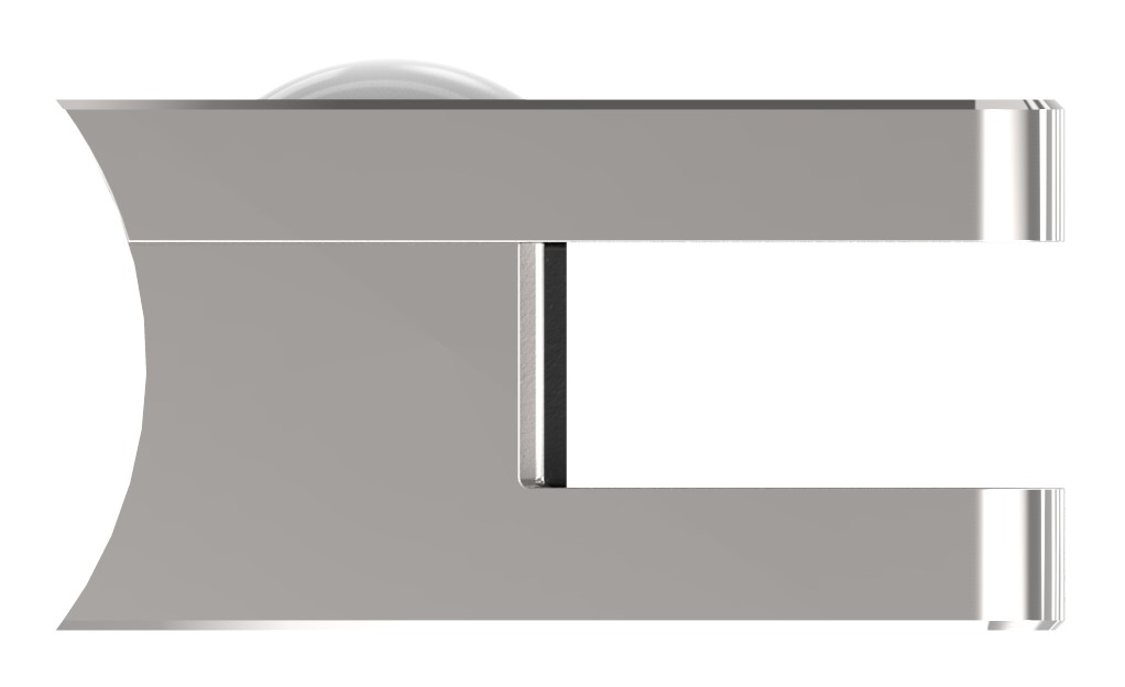 Glasklemme Mod. 31, Anschluss: 42,4mm, V4A Glasklemme Mod. 31, Anschluss: 42,4mm, V4A