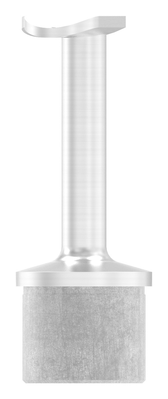 Rohrabschlussstopfen für Rohr 42,4x2,0mm, Handlaufanschlussplatte 135°, V2A