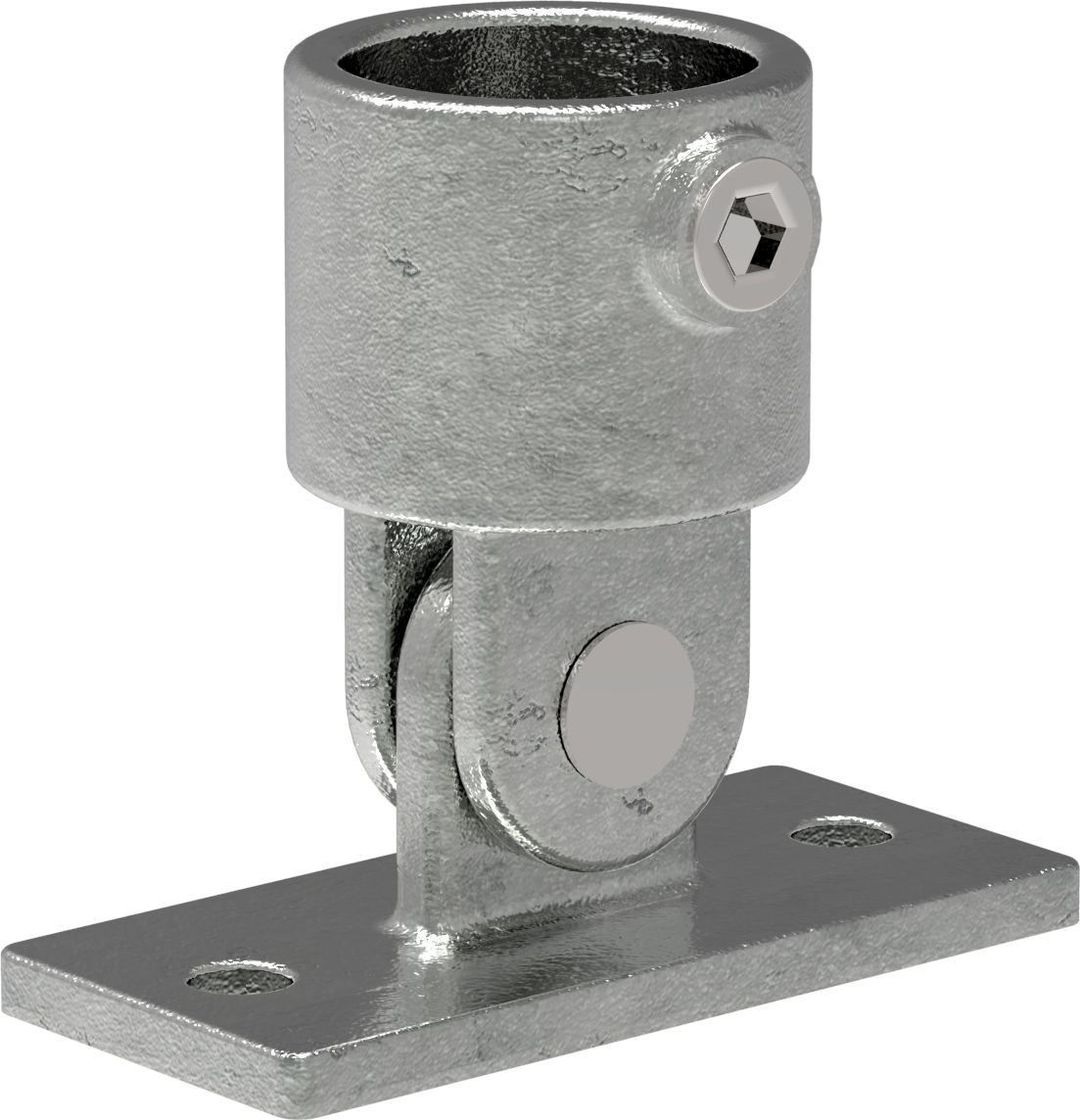 Wandhalter verst. mit 2 Bohrungen, für Rohr Ø 60,3mm