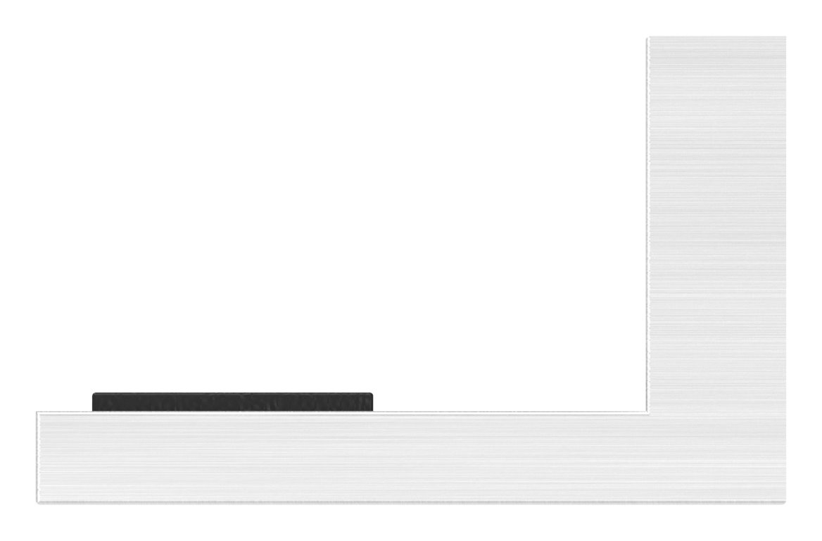 Halteboden mit geradem Anschluss, V2A