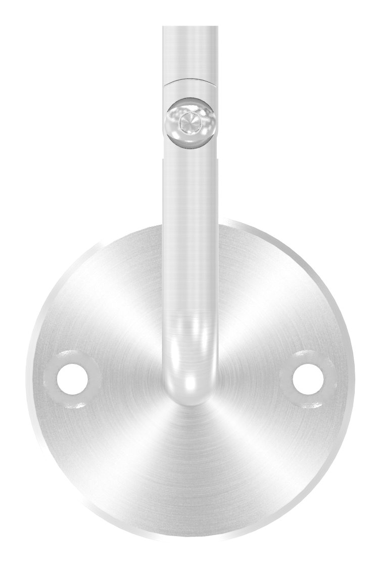 Handlaufhalter mit Gelenk, oben Innengewinde M6 (Ronde und Bügel verschraubt), V2A