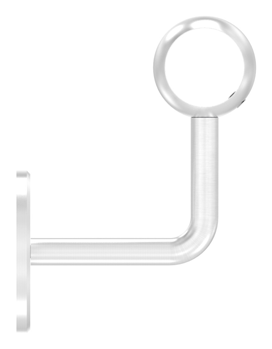 Handlaufhalter mit Kugelring für Rohr 33,7mm (Ronde und Bügel verschraubt), V2A Handlaufhalter mit Kugelring für Rohr 33,7mm (Ronde und Bügel verschraubt), V2A