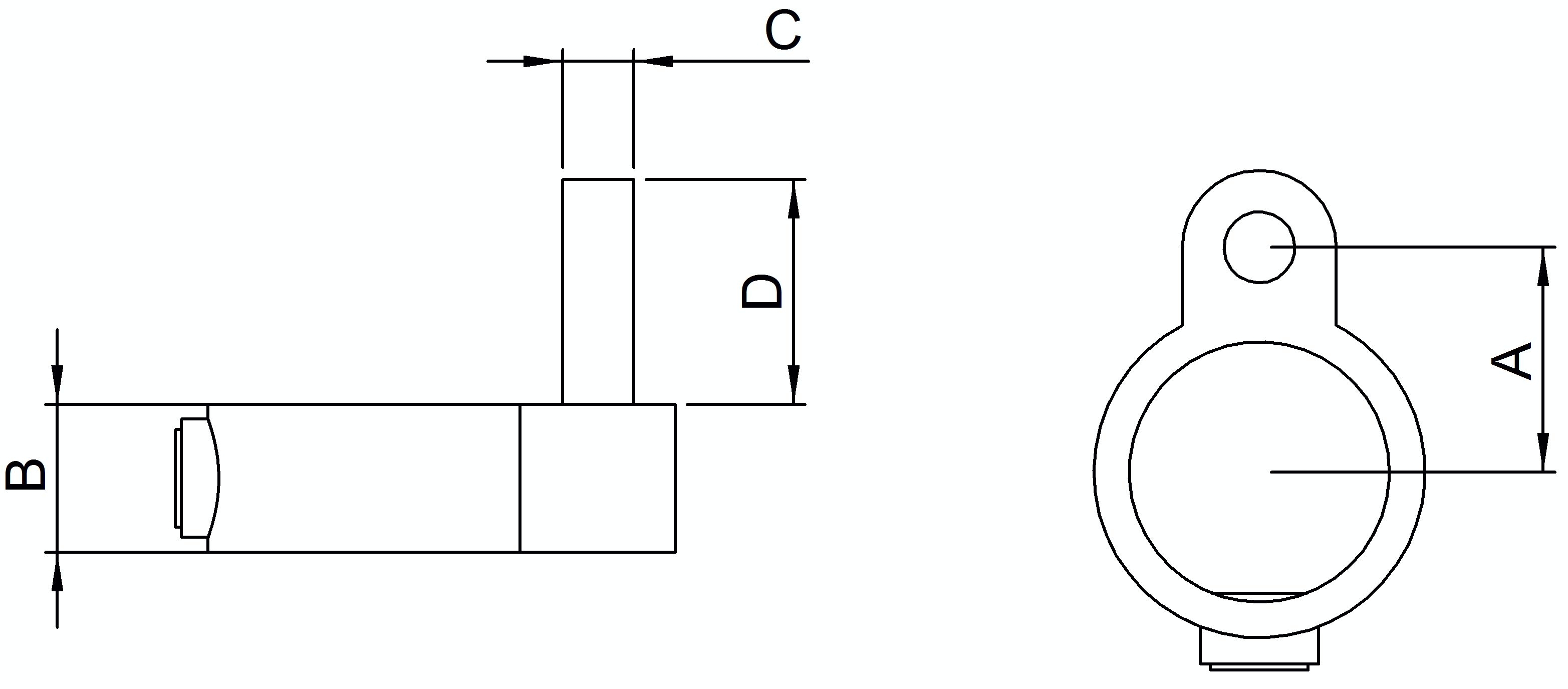 Stellringzapfen, für Rohr Ø 33,7mm
Zapfen 13mm