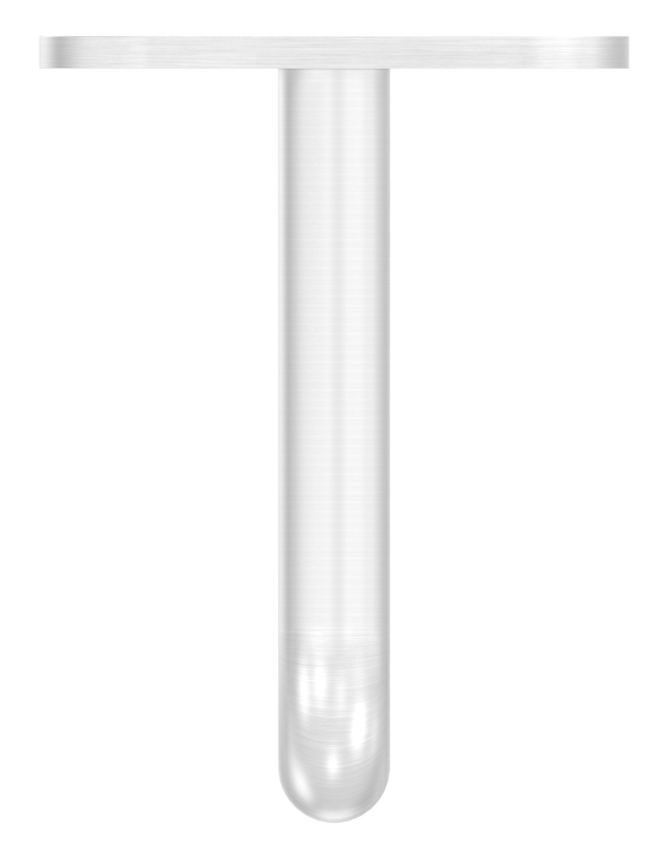 Bügel Ø 12mm mit gerader Handlaufanschlussplatte, V2A