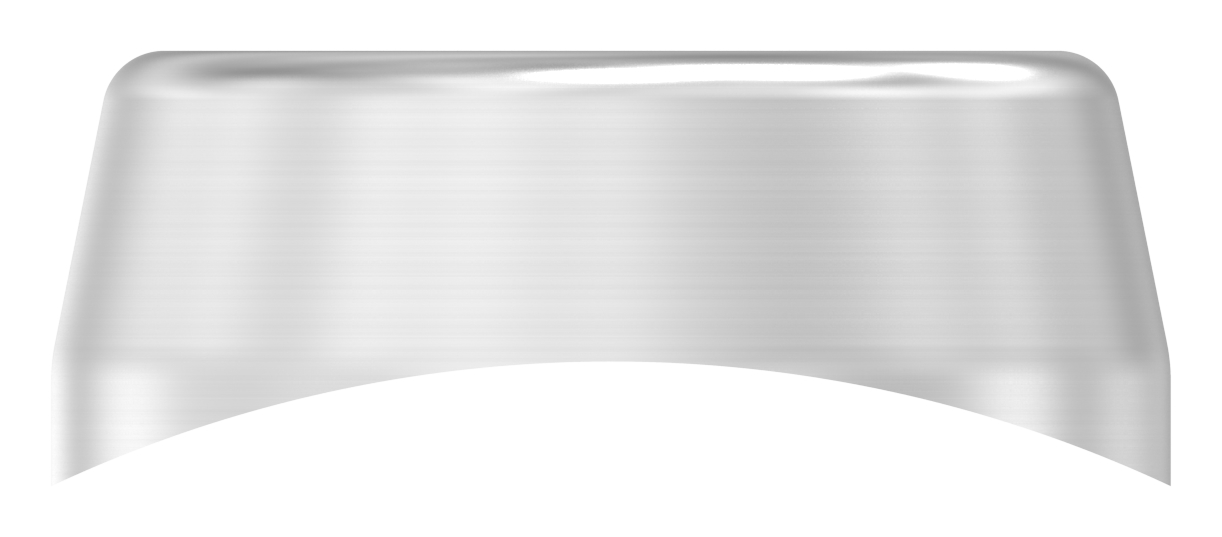 Ausgleichsstück für Rohr 42,4mm, Ø 18mm, mit Bohrung 7mm, V2A