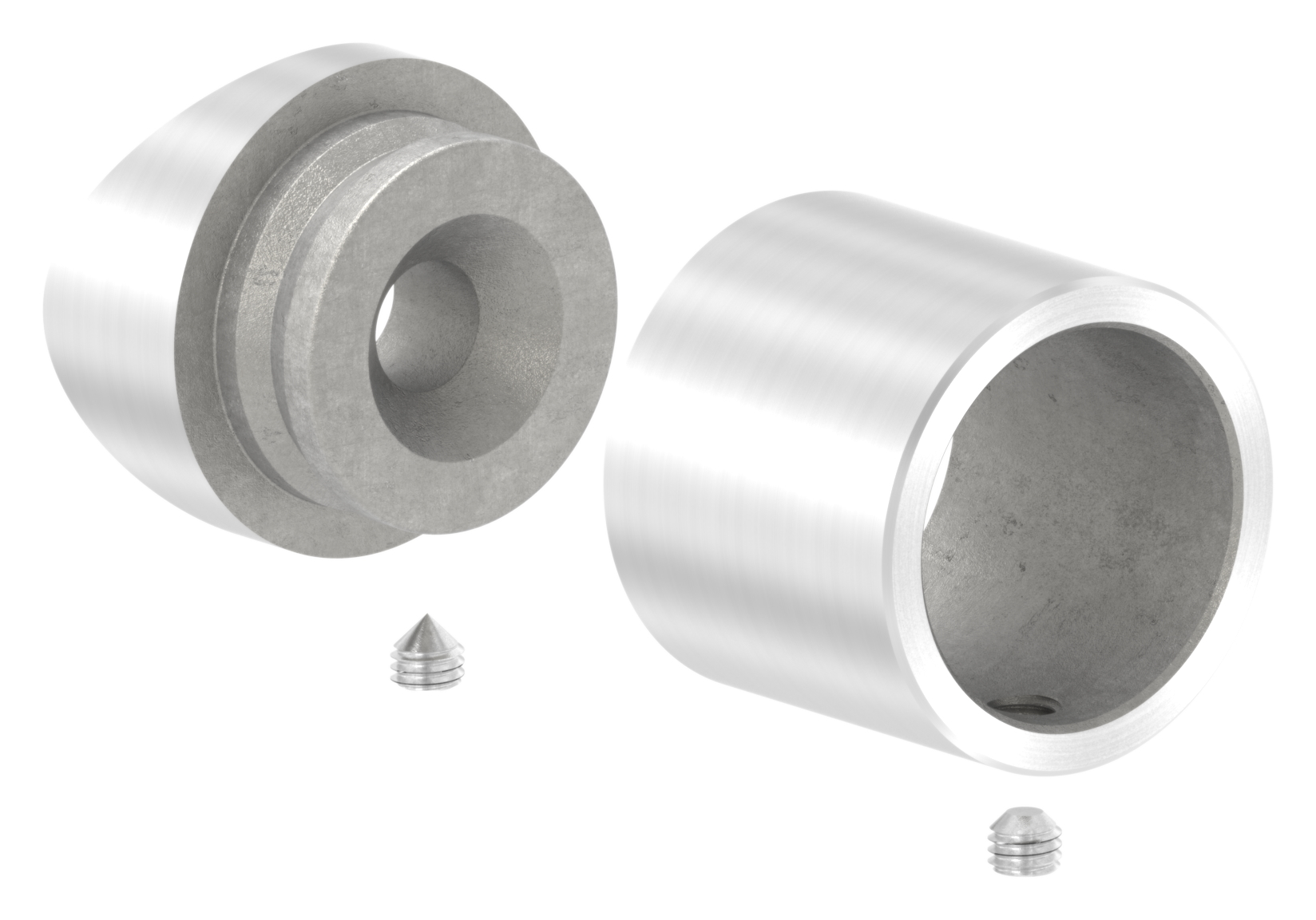 Befestigung für Rohr 26,9mm an 42,4mm, V2A Befestigung für Rohr 26,9mm an 42,4mm, V2A