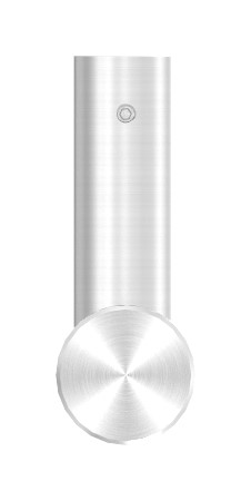 Stoßgriff inkl. Halter gerade mit L: 500mm, V2A, bestehend aus: