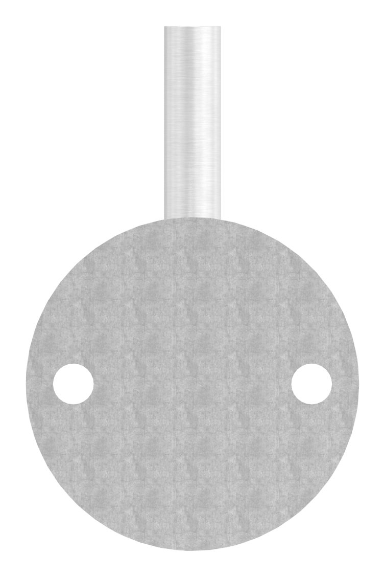 Handlaufhalter zum Anschweißen (Ronde und Bügel verschweißt), V2A