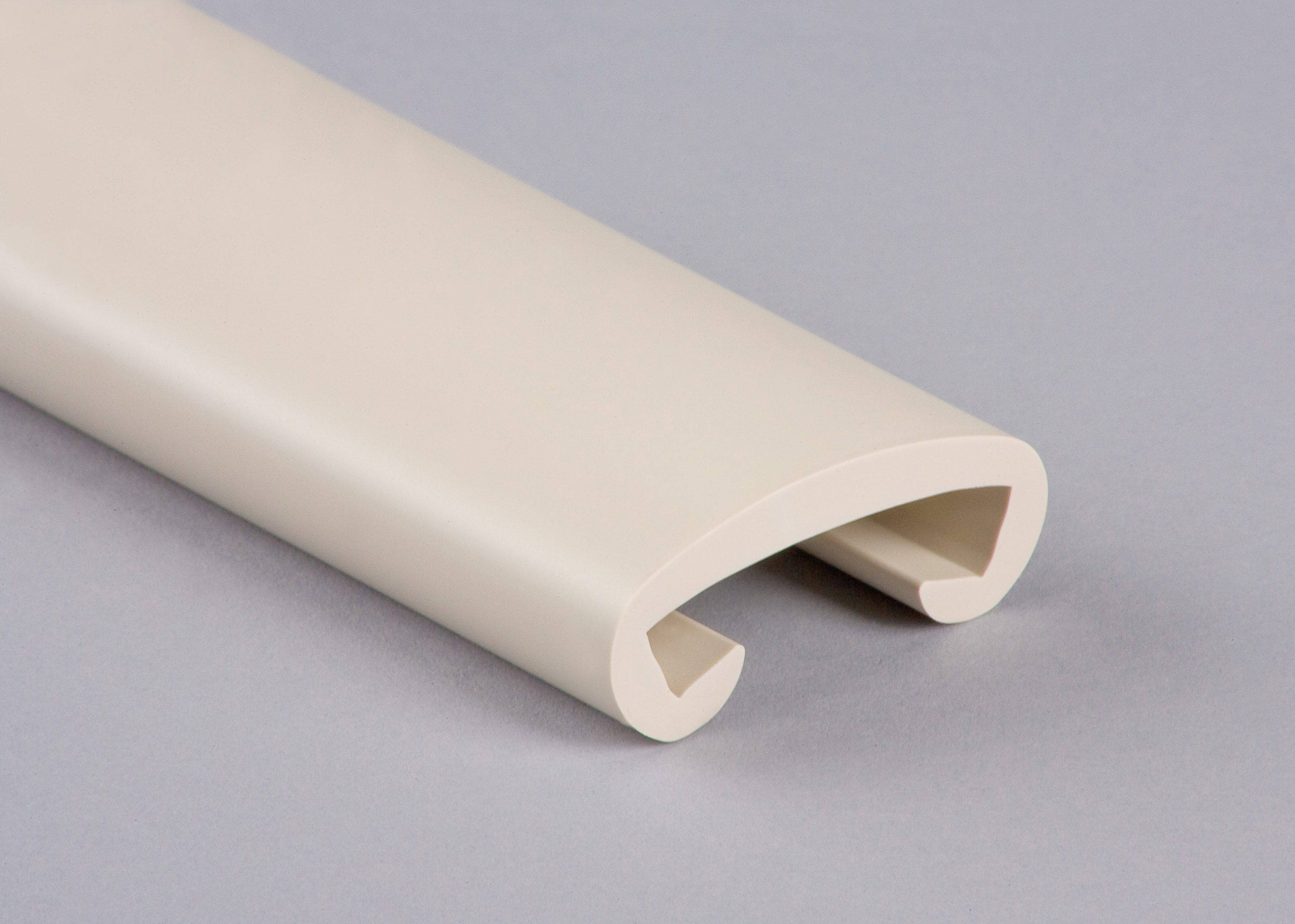 Kunststoffhandlauf für 40x8mm, perlweiß