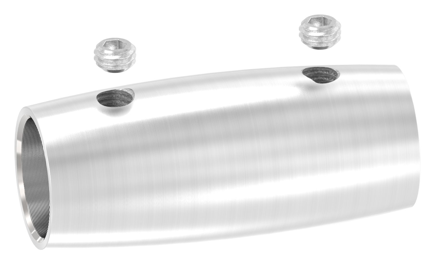 Stabverbinder für 14mm Rund, L: 45mm, Ø 20mm, V2A