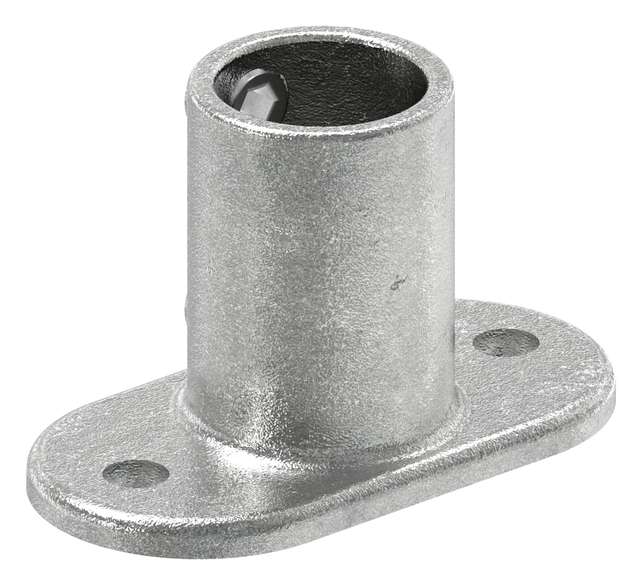 Wandhalter mit 2 Bohrungen, für Rohr Ø 42,4mm
