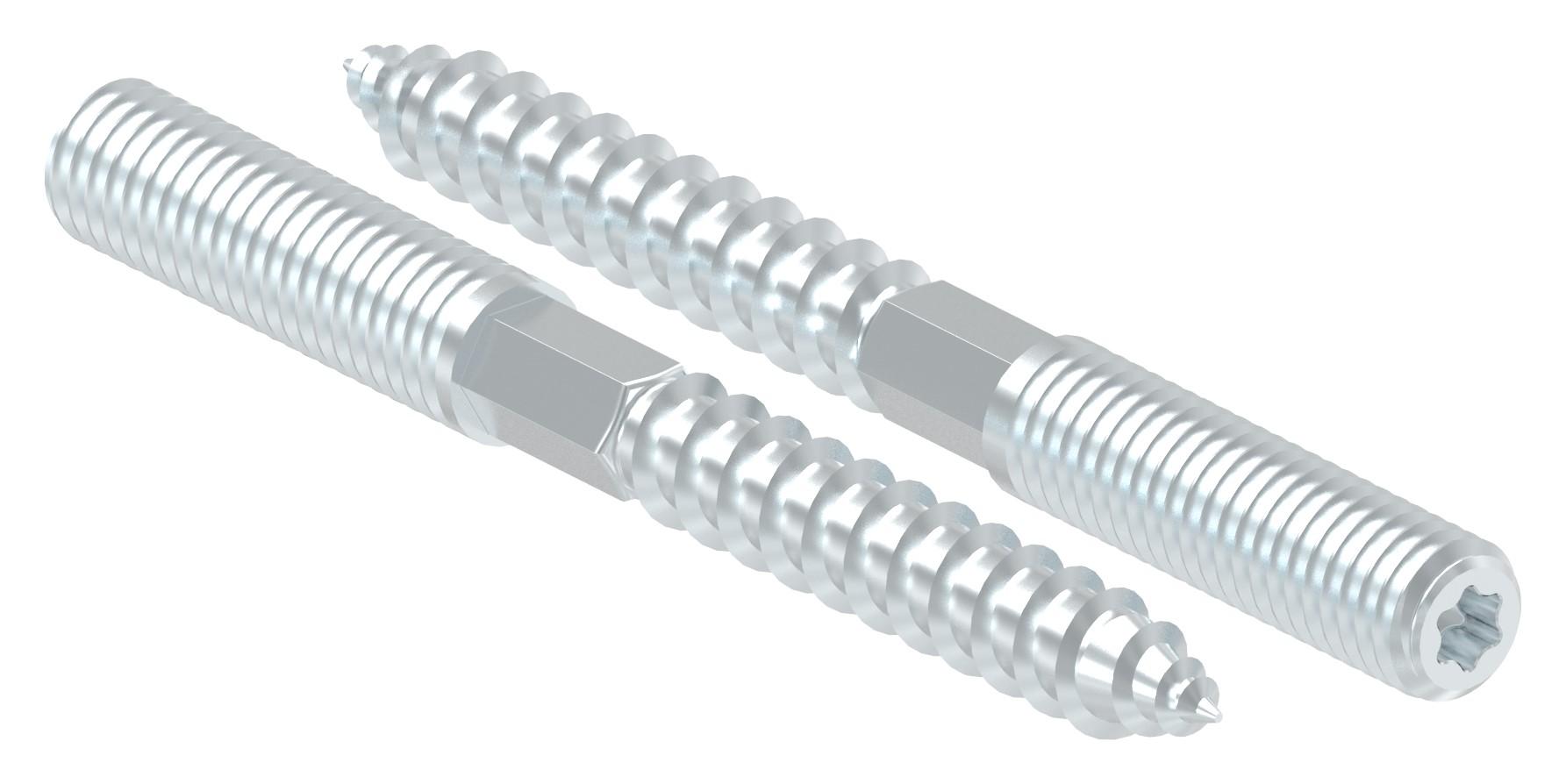 Stockschraube M8x80mm, Stahl verzinkt