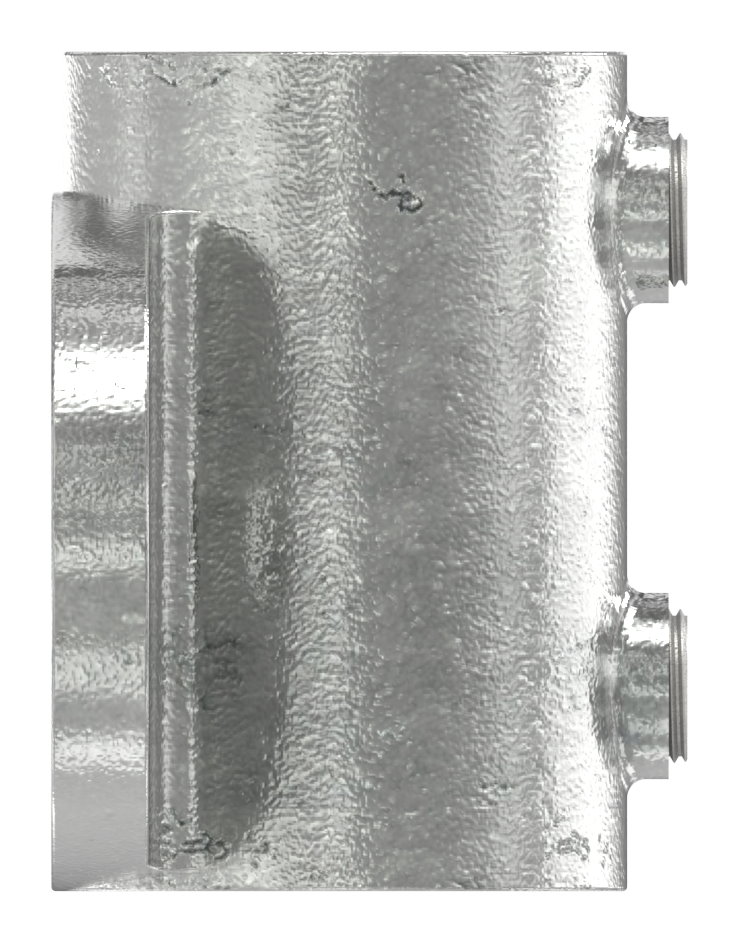 Wandhalter mit 2 Bohrungen, für Rohr Ø 48,3mm