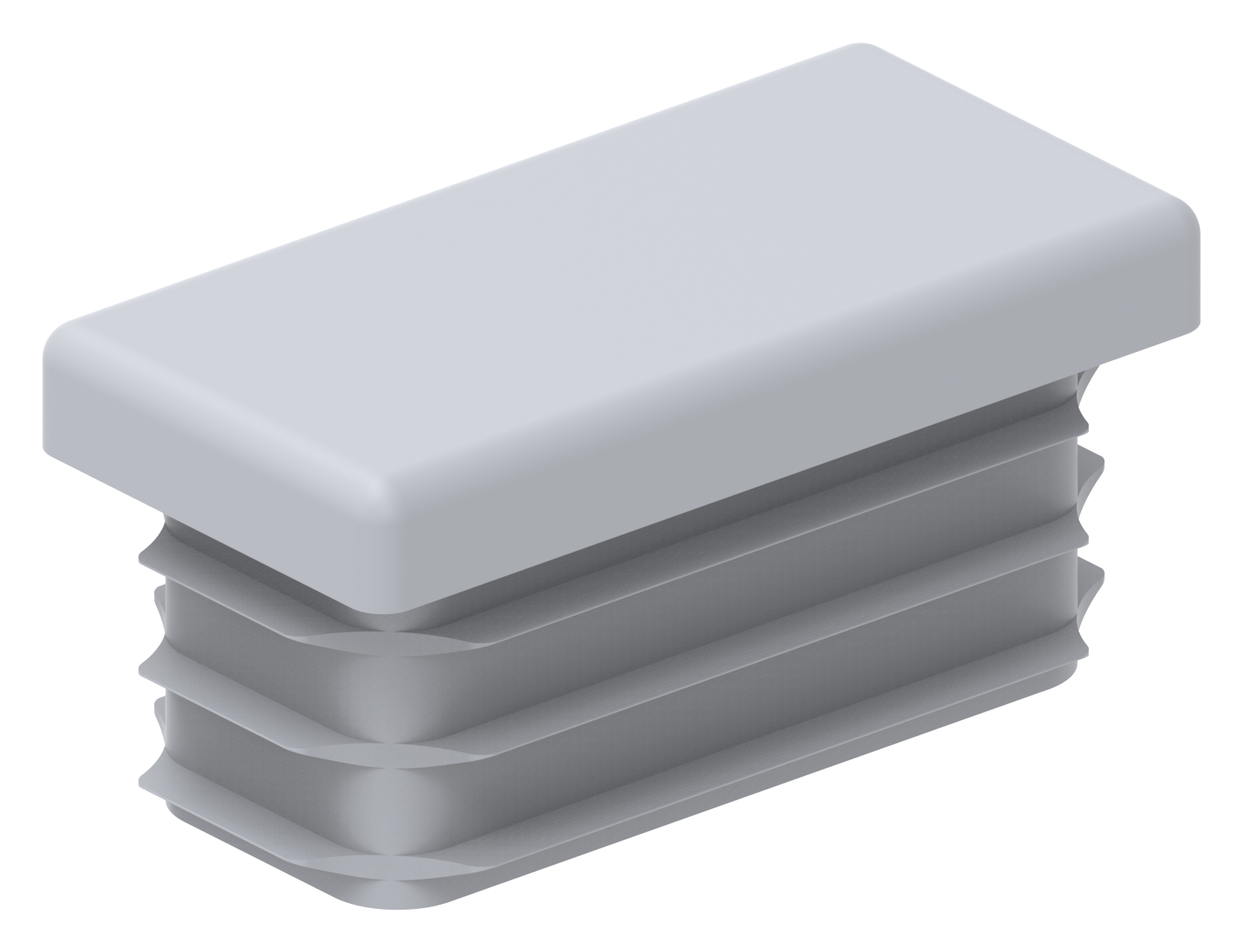 Kunststoffkappe für Rechteckrohr 40x20mm