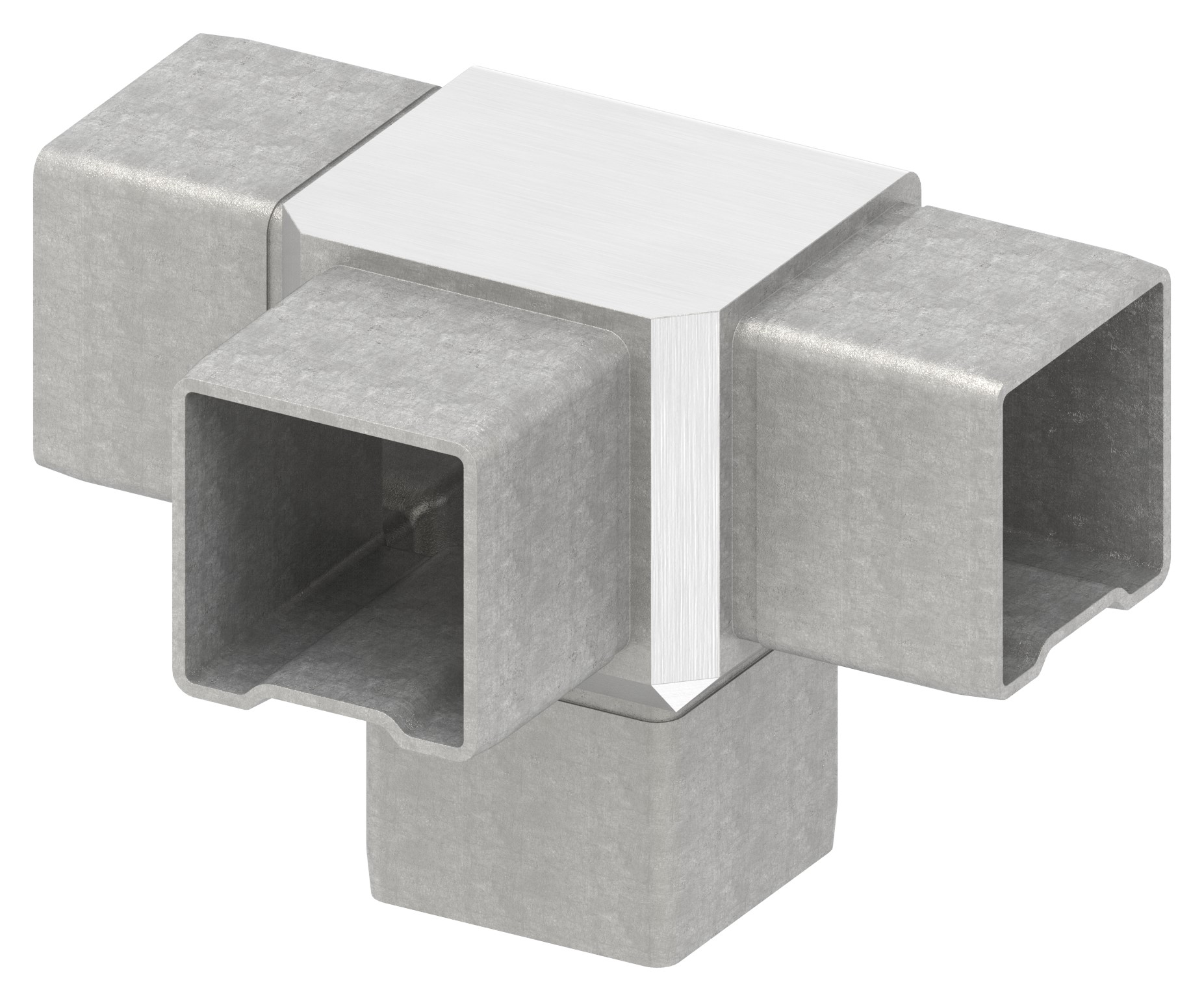 Verbinder für Rohr  40x40x2,00mm, V4A