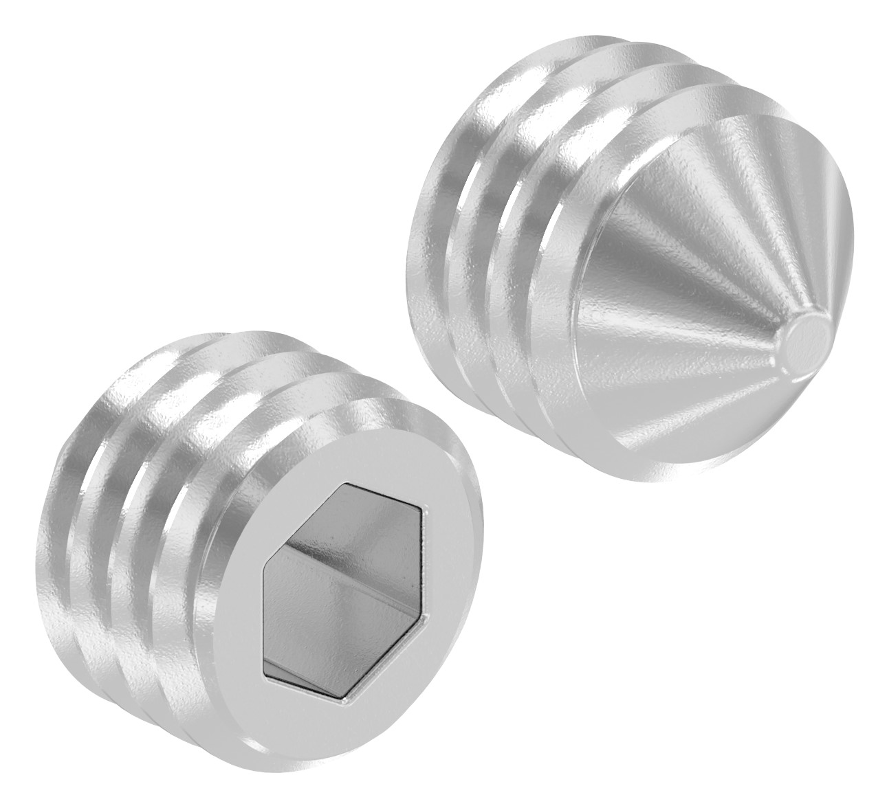 Gewindestift M8x8, V2A, DIN 914 / ISO 4027 Gewindestift M8x8, V2A, DIN 914 / ISO 4027